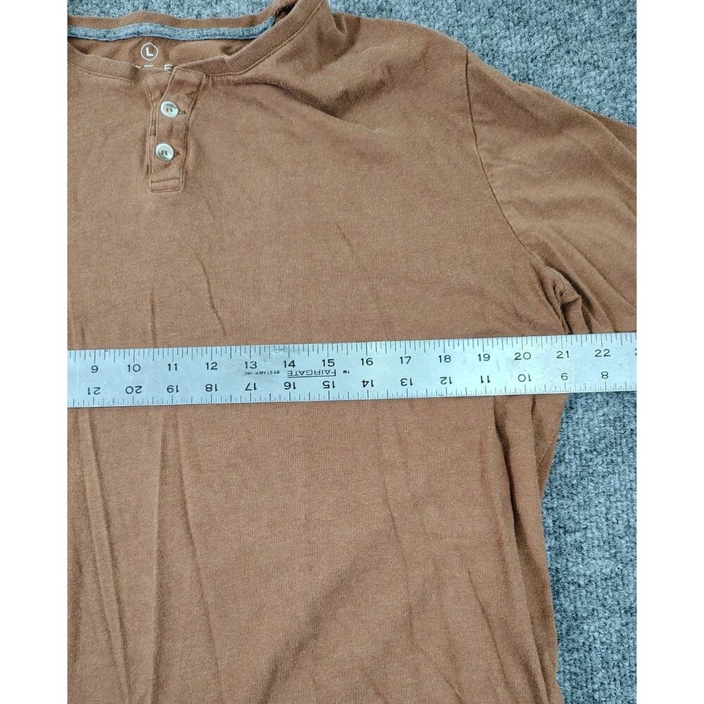 Free Fly Bamboo Flex Henley Shirt Mens L Rust Lightweight Stretch UPF - Picture 7 of 9